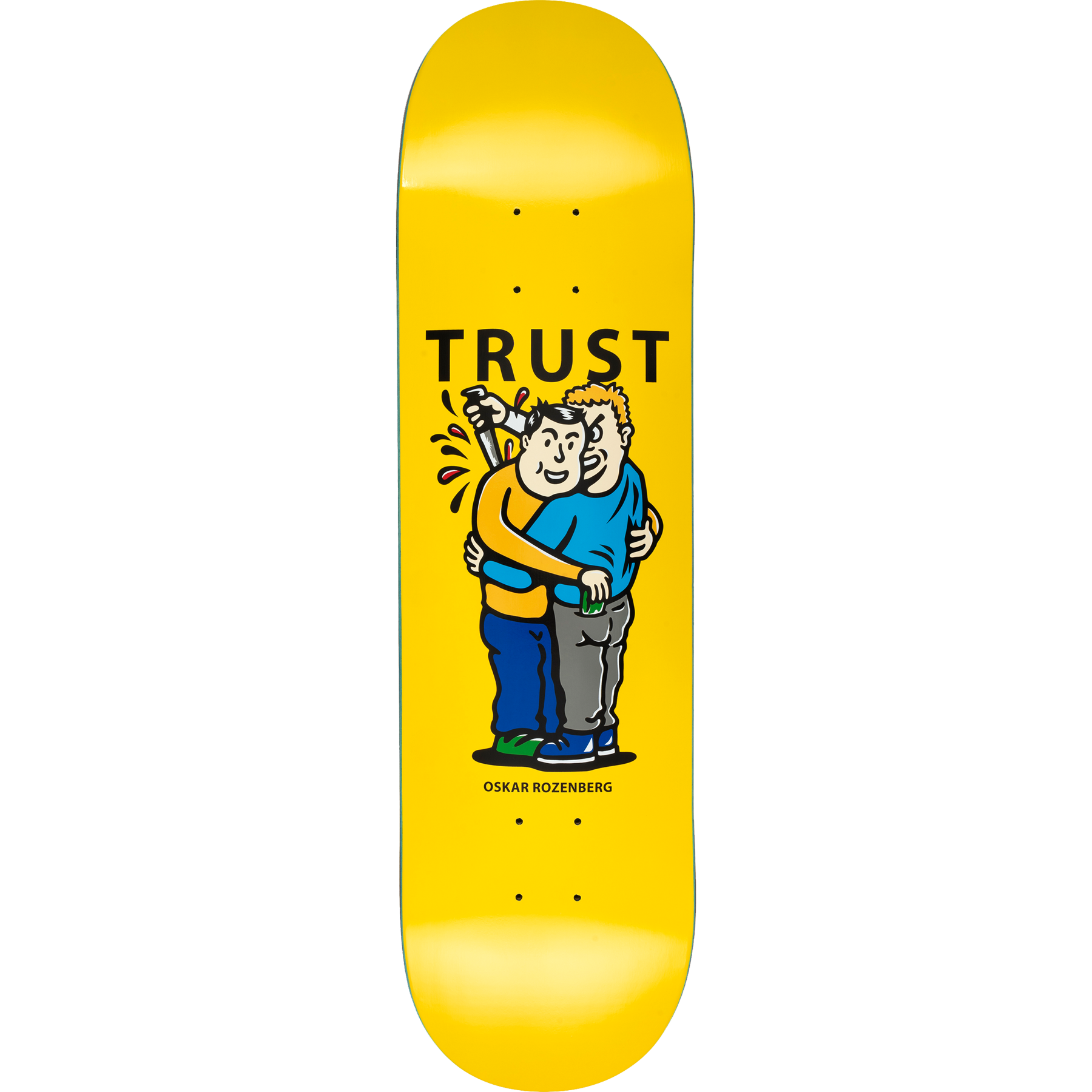 Shop polar board trust oskar rozenberg (yellow) 8.375 online | AMIGOS  SKATESHOP