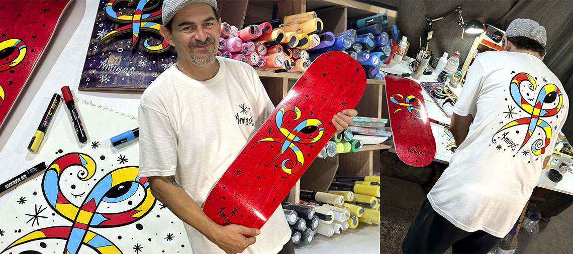 amigos skateshop x unavista julien deniau