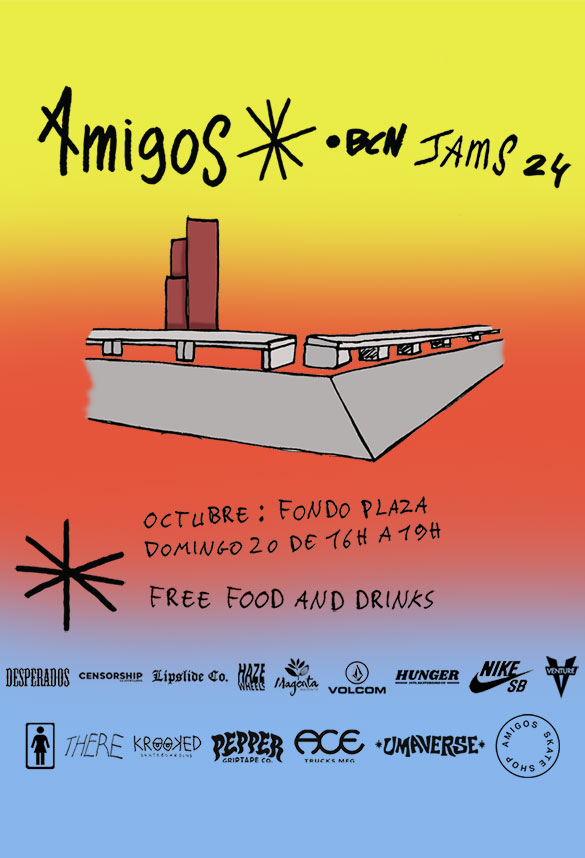 AMIGOS BCN Jams 24 skate sessions Barcelona